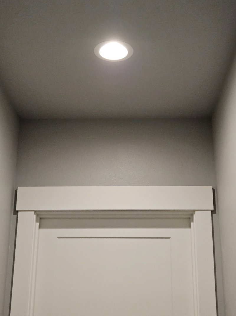 Paint matched drywall repair